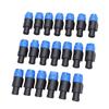 4 Pole Speaker Connector Fit for Speakon NL4FC High Power Speaker Professional Amplifier Twist Lock Plug 20pcs