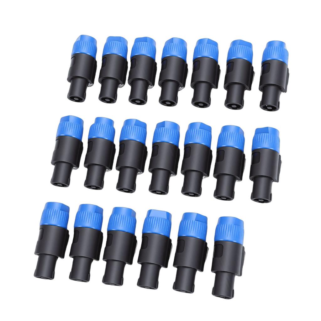 4 Pole Speaker Connector Fit for Speakon NL4FC High Power Speaker Professional Amplifier Twist Lock Plug 20pcs