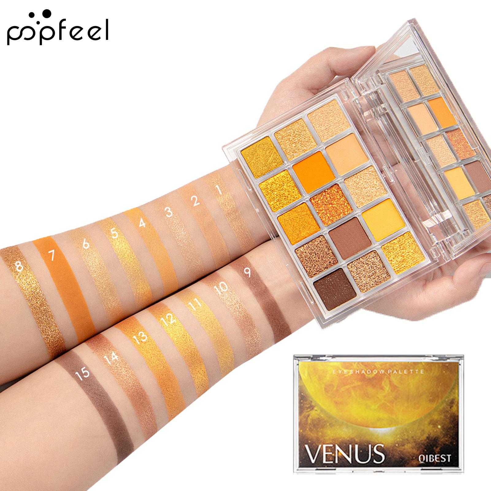 

Popfeel 15 цветов Перламутровые глаза Пудра Палитра теней для век