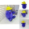 Grimace Shake Yellow Hat Plush Toy Cartoon Animal Design 18cm Height Customizable