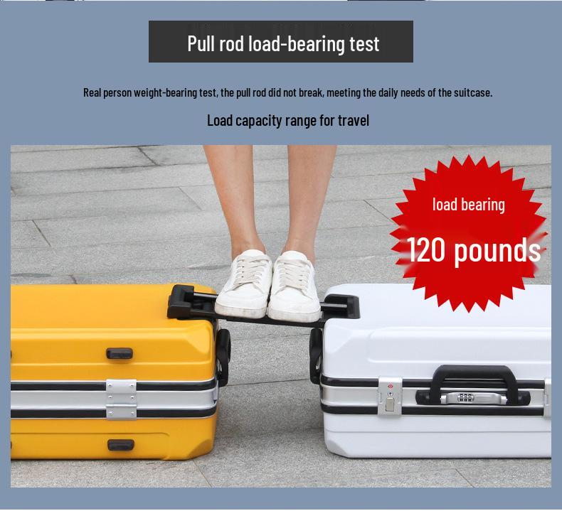 High-End 22” Travel Suitcase: Sit-On Design, 20” Carry-On for Men, Women, College Students, Business, and Large Capacity 26” Trolley Case