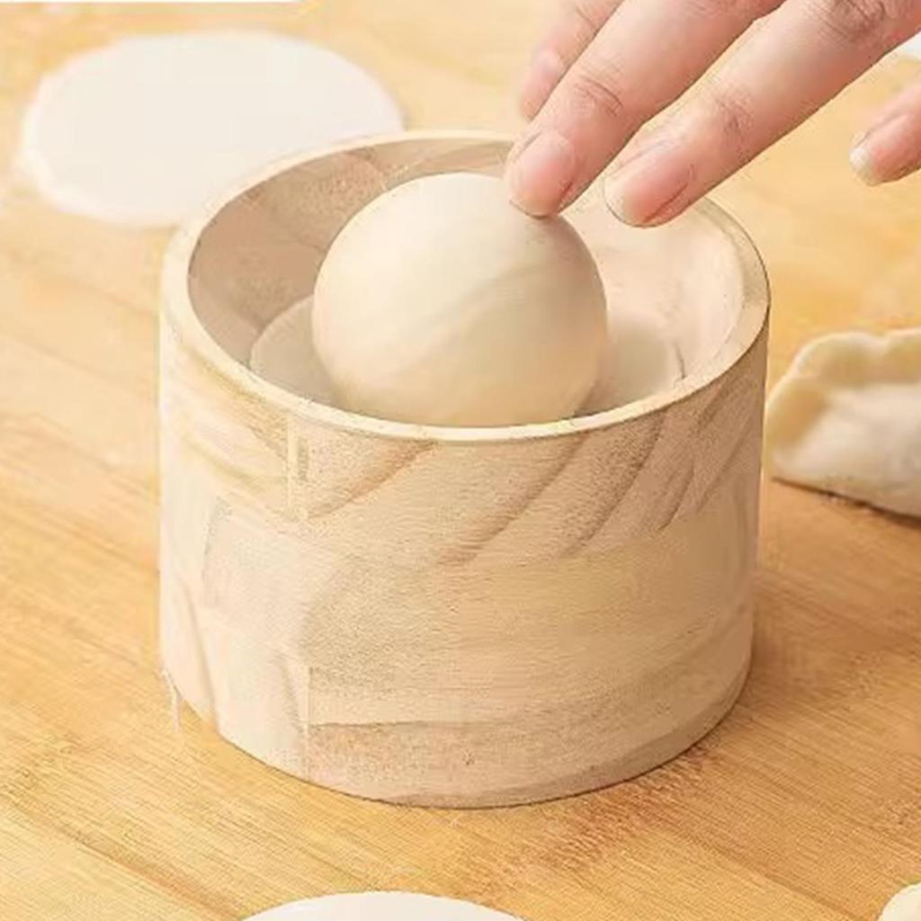 Dumpling Maker Non-Stick Wooden Manual Kitchen Gadgets Dumpling Mold Skin Maker Press for Home Kitchen Apartment Restaurant