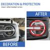 Front Headlight Guards Trim Protector Cover for Ford Bronco 4-Door 2021-2024 Exterior Headlamp Guard Kit Accessories (Golssy Red)