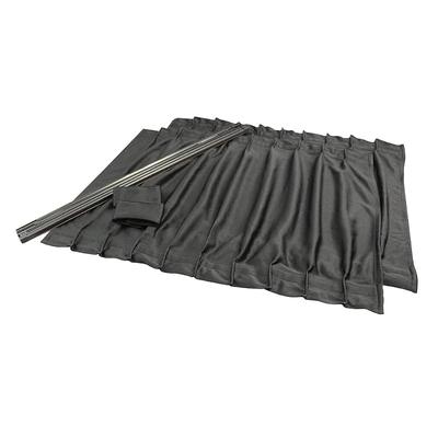 Tsuchiya Yac Car Interior Accessories Curtains Side Curtains Stretch 2 BK S Size L-113