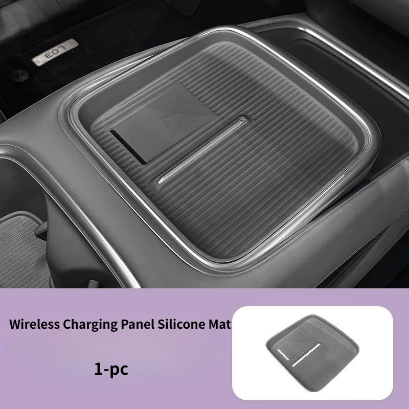 For 2026 XPENG L03 Wireless Charging Panel Silicone Mat Original Car Color Dustproof Anti-slip Pad Car Interior Accessories