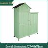 Waterproof Outdoor Wooden Storage Cabinet for Garden Tools - Anti-Corrosion and Sun Protection, Ideal for Courtyard and Balcony Use.
