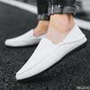 Fashion New men's shoes are breathable, casual soft comfortable fashionable flat shoes Summer men's lazy casual linen canvas shoes