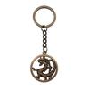 Medical Caduceus Charm Dragon Anime Keychain Hospital Souvenir 28mm Ring