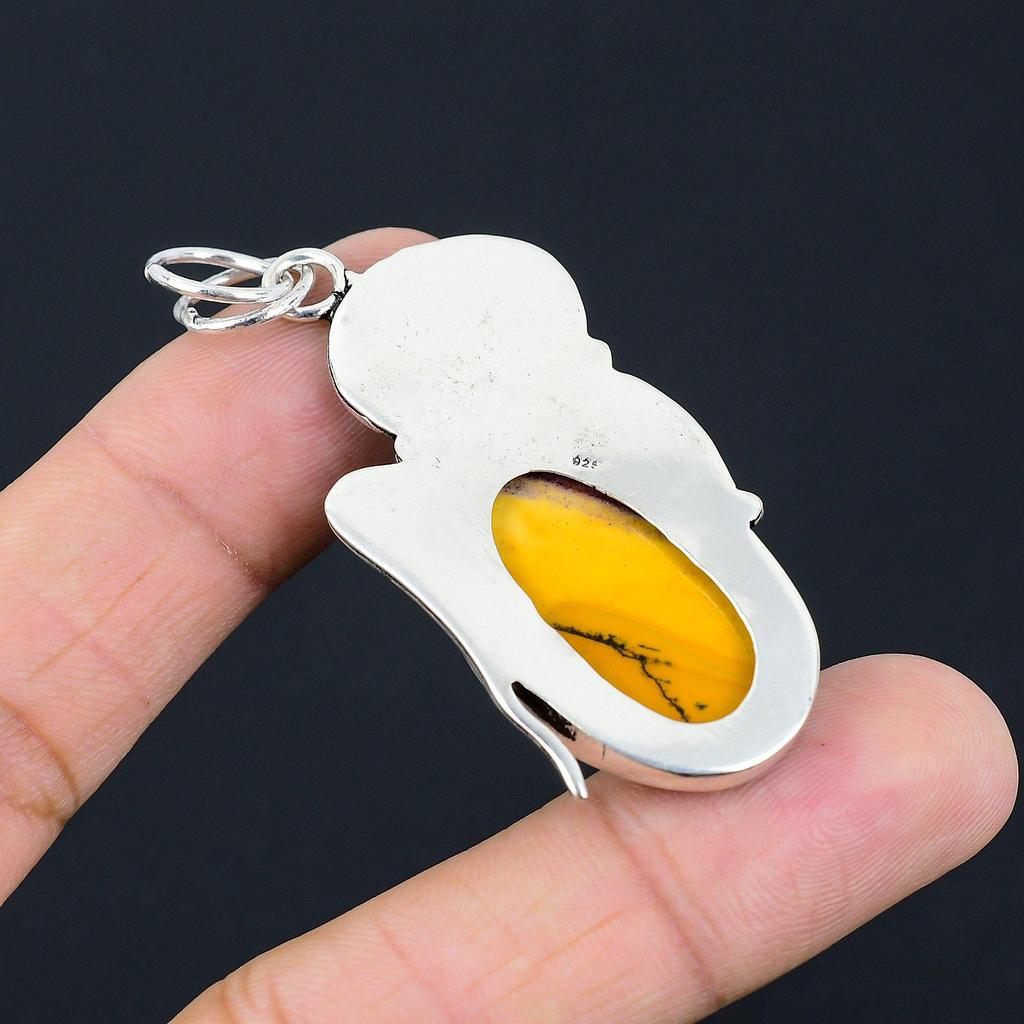 Daughters Day Sale Sterling Silver Mookaite Gemstone Handcrafted Pendant Jewelry