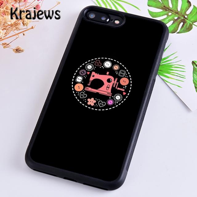 Krajews Eat Sleep Sew Repeat Phone Case Cover For iPhone 17 Air 16 15 14 plus 11 12 13 pro max coque Shell Fundas