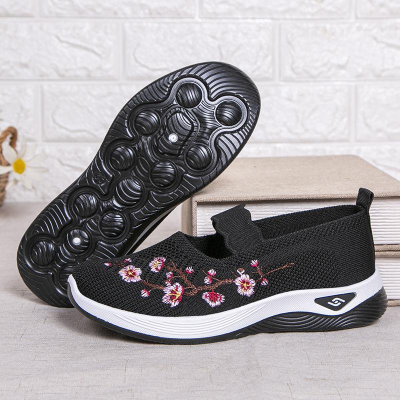 Letnie damskie buty płaskie z siateczki Damskie buty Codzienne buty sportowe Oddychające buty codzienne dla kobiet