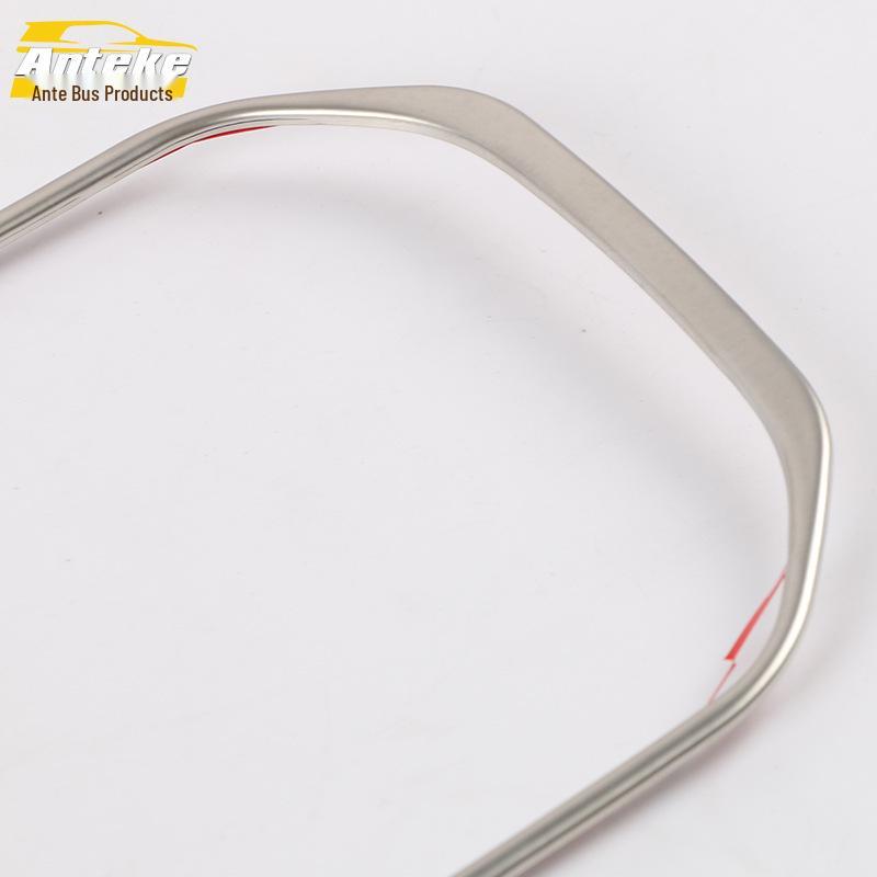 Stainless Steel Gear Console Decorative Sticker for Hongguang S3: Water Cup Bright Ring Frame, Compatible with 17 Models