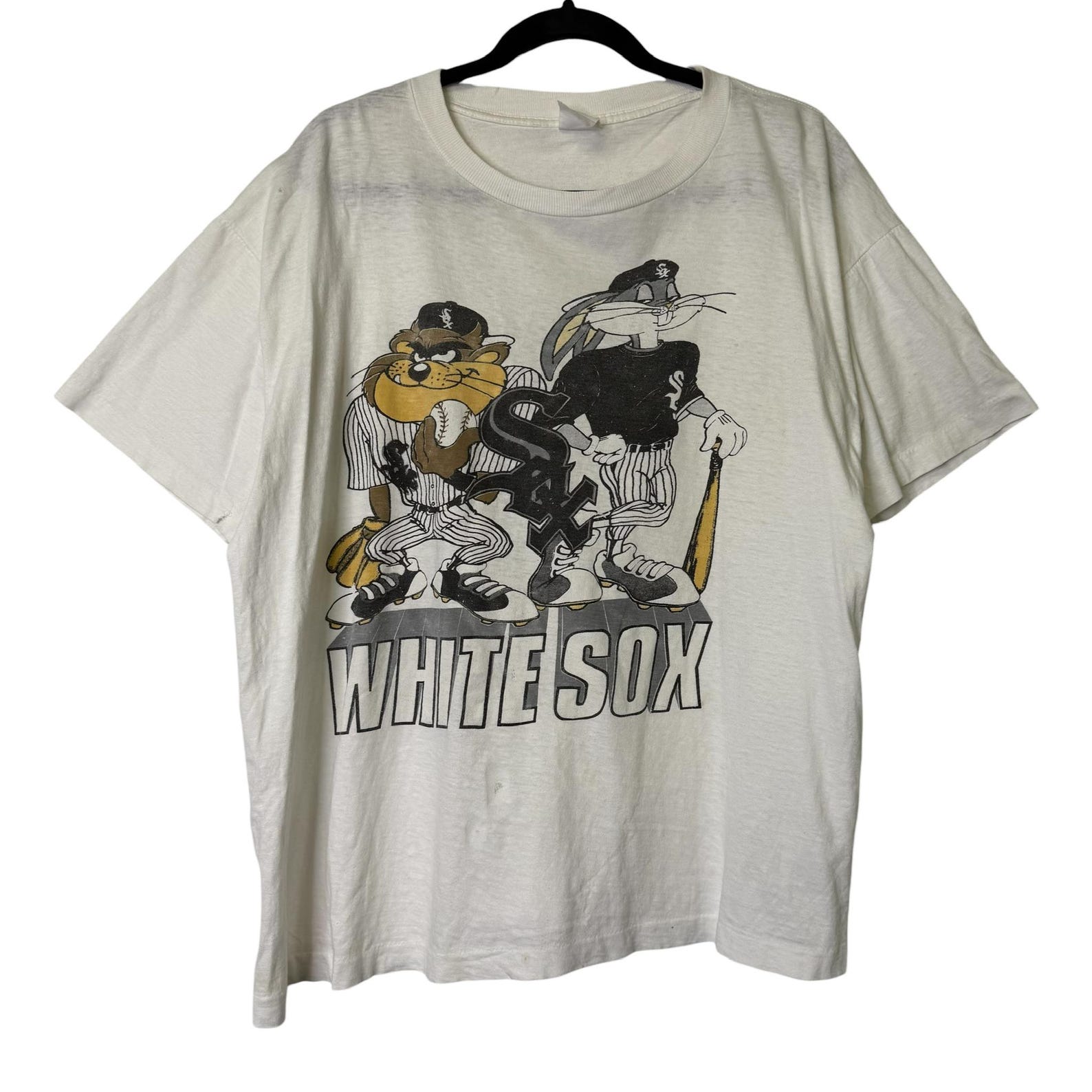 90 s Taz & Bugs Chicago White Sox MLB T shirt Sz L (B680) 3XL