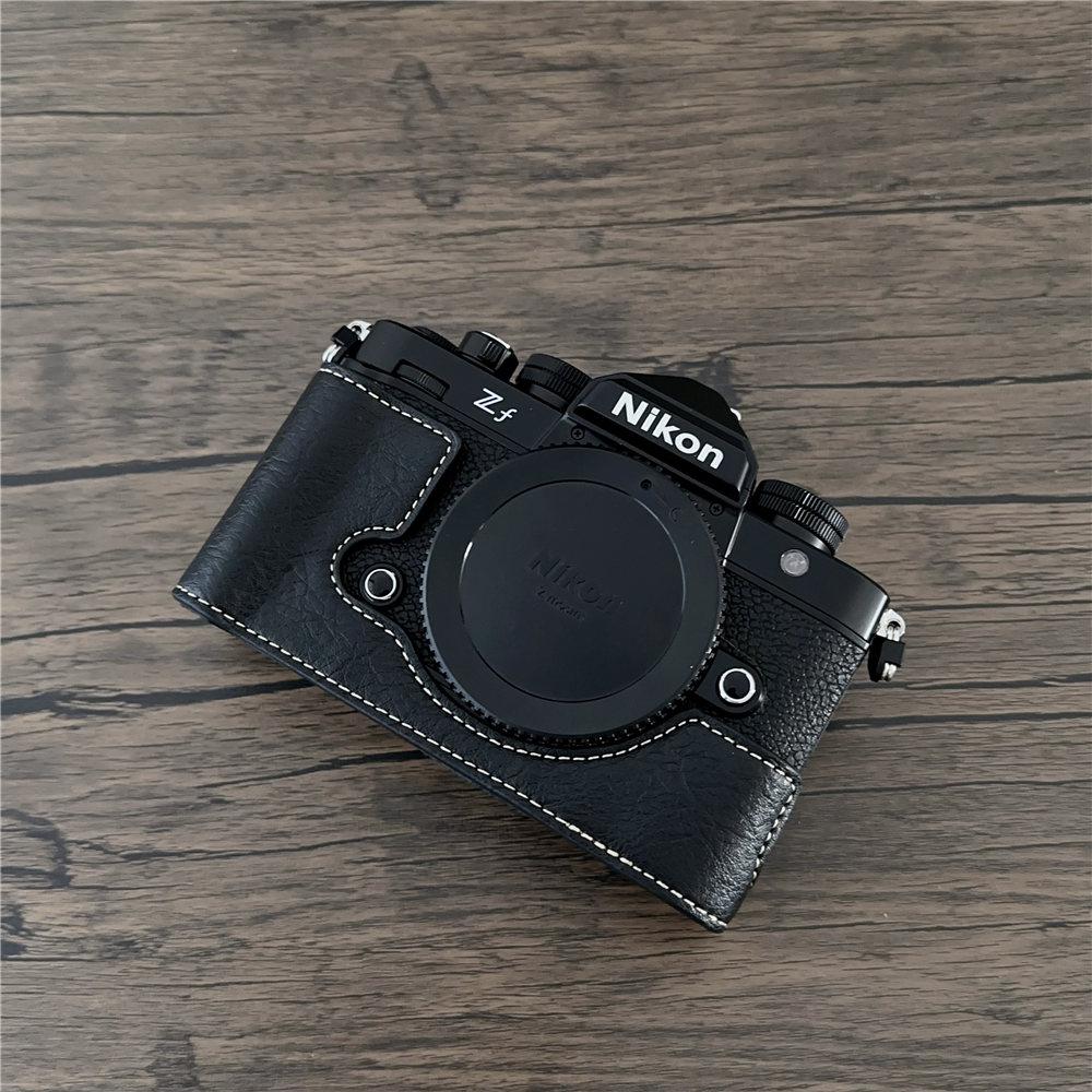 

PU Leather Camera Half Case For Nikon Zf ZF Battery Opening Bottom Cover