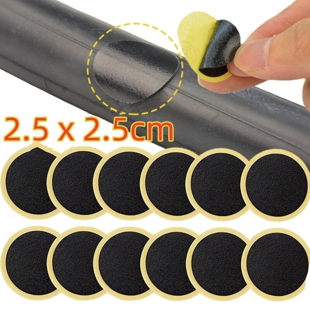 50/100 Pcs Round Bicycle Tire Patches Quick Drying Mountain Bike Tire Patch Tools No-glue Adhesive Bicycle Repairing Accessories