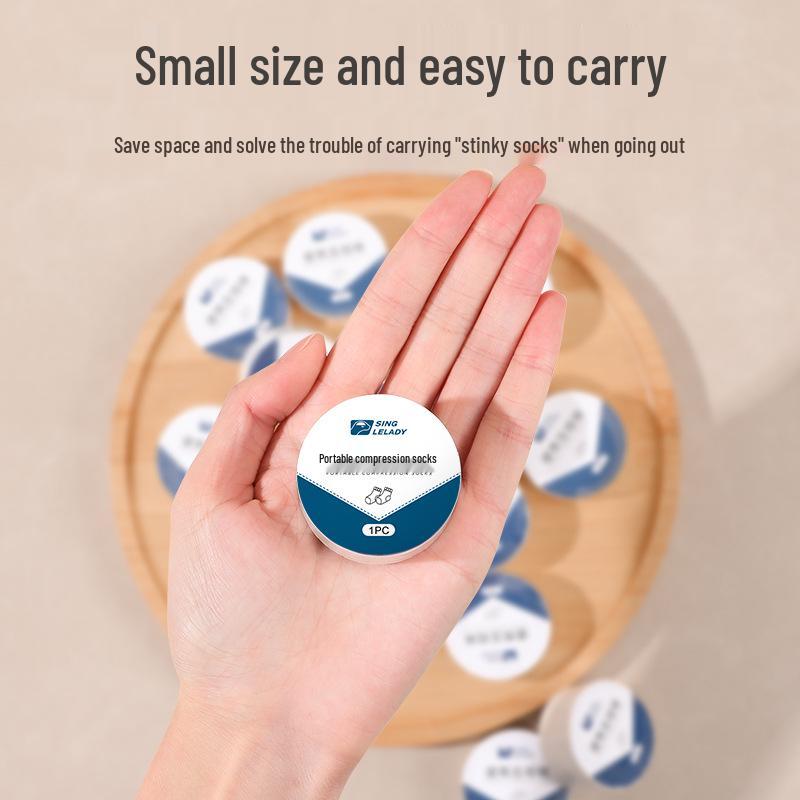 Unisex Disposable Travel Compression Socks - Sweat-Absorbing, Thin, and Portable, Ideal for Outdoor Activities and Business Trips.