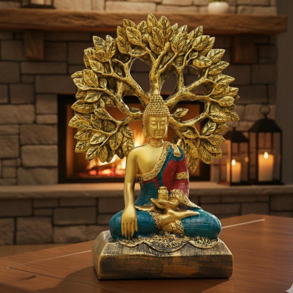 Buddha Statue for Home Living Room Decor Diwali Office Corporate Gift Meditation Showpiece Figurine