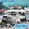 Custom Name Bold Fashion Lady-Gaga Bedding Set 3pcs, Bedding Set Including 1pc Duvet Cover And 2pcs Pillowcases for Bedroom, Dormitory Gift