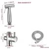 Doppelwinkelventil Bidet mit Hochdruck-Sprühpistole für Bad & Toilette
