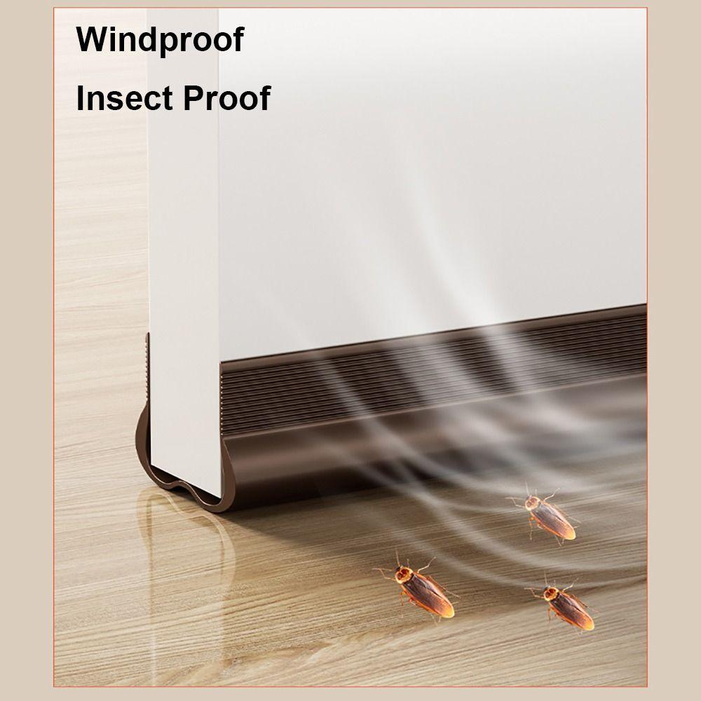 Insect Prevention Door Bottom Sealing Strip Self-adhesive Door Draft Stopper Weather Stripping