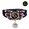 Luminous Constellation Leather Bracelet: Handmade Multilayer Beaded Jewelry for Men and Women