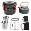 Popular Portable Camping Cookware Set: Aluminum Teapot & Cookware for 2-3 People