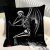 Simple Skull Love Married In Love Pillow Case Square Pillow Bedroom Sofa Leisure Comfort Cushion Car Home Decoration