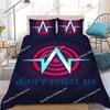 T-Trust Us Logo Duvet Cover Set Home Style Bedding Soft Laundry Cotton Bed Student Dormitory Gift