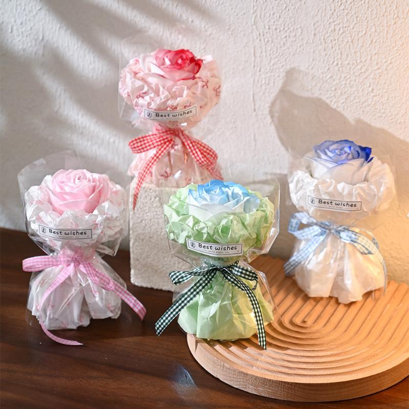 Soap Flower Rose Bouquet Artificial Flower For Christmas Wedding Birthday Party Valentine'S Day Diy Gift Home Decoration
