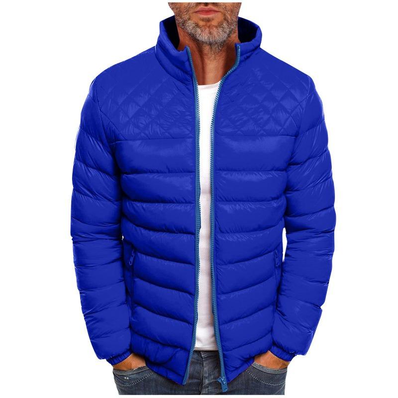 2026 Pánské zimní bavlněné prošívané bundy Silný teplý kabát Módní zip Studená halenka Ležérní Sportovní Streetwear Pánské svrchní oblečení
