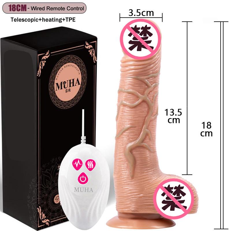 Opstotende Roterende Afstandsbediening Dildo Vibrator Vrouwelijk Realistische Penis G-spot Clitorale Stimulatie Gay Zuignap Masturbator Koppel Vrouwen Seks Speelgoed