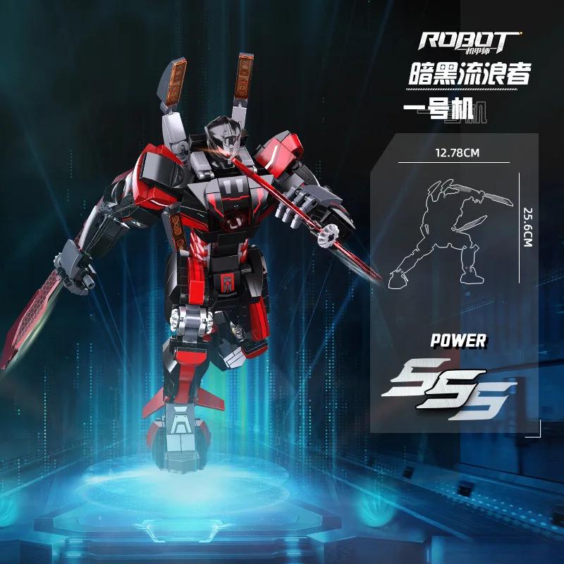 Mech Robot Model Building Blocks Toy Set Creativity Movies Action Figure Warrior DIY Assemble Bricks Toys for Children Gifts