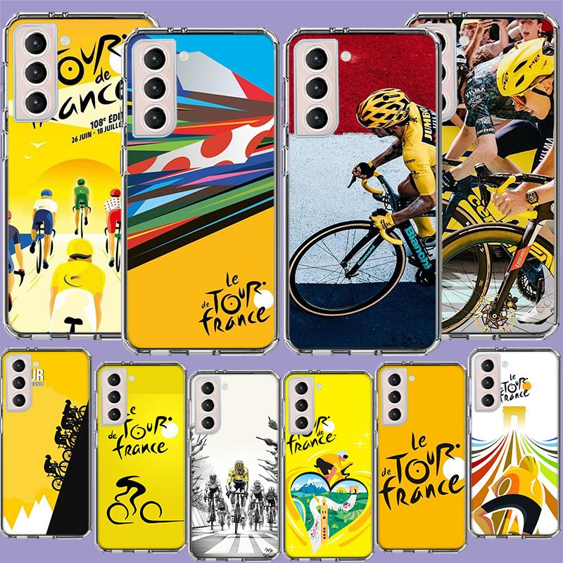 T-Tour De France Bicycle Phone Case For Samsung A16 A26 A36 A56 A17 A15 A25 A35 A55 A14 A24 A34 A54 A04S A05S Galaxy Note 20 10