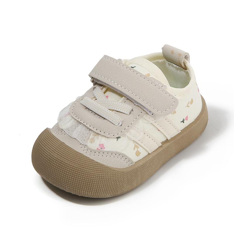 Infants and toddlers small floral baby girl shoes autumn new soft-soled sports shoes children's steady shoes toddler shoes children's shoes