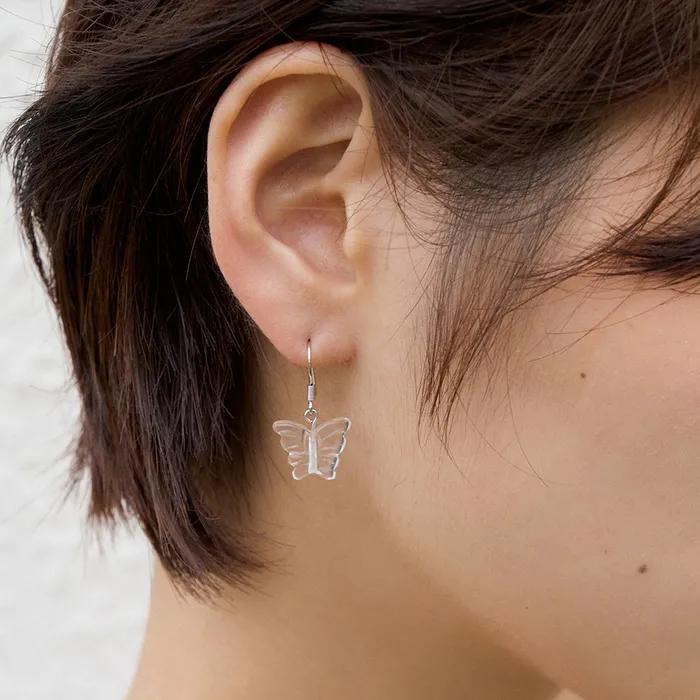 Clear Navi Drop Earring