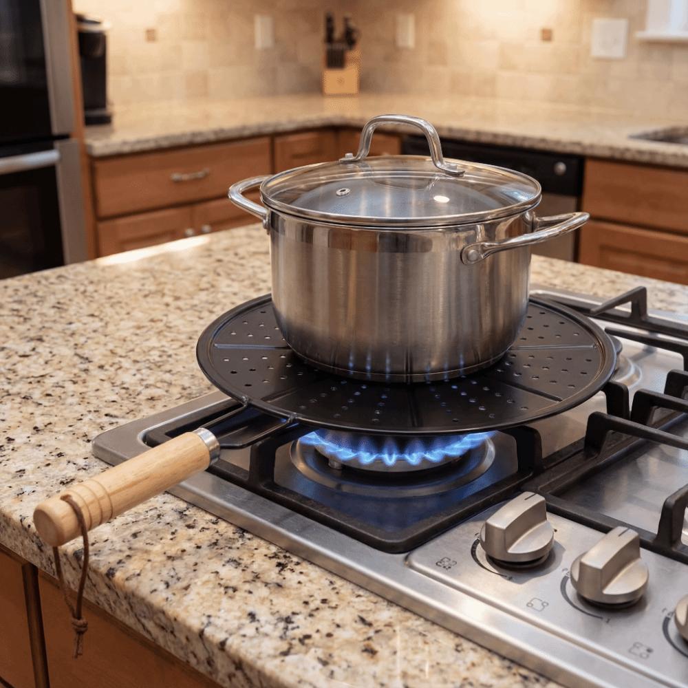 Anti Slip Cooking Heat Diffuser Stainless Steel Gas Stovetop Diffuser Heat Diffuser Plate  Camping