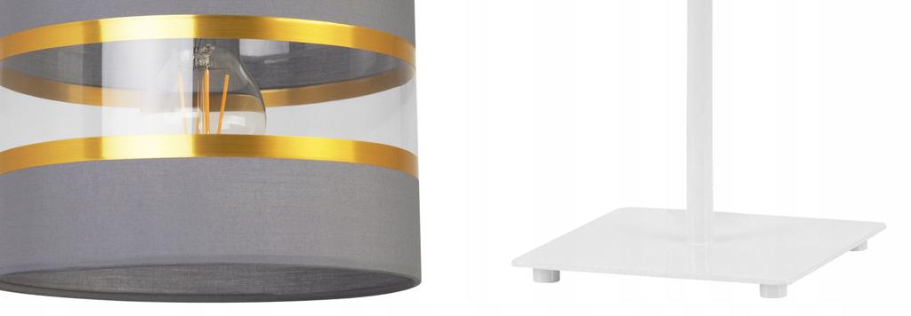 Night Table Lamp, Elegant Gold Lampshade, 20 Cm