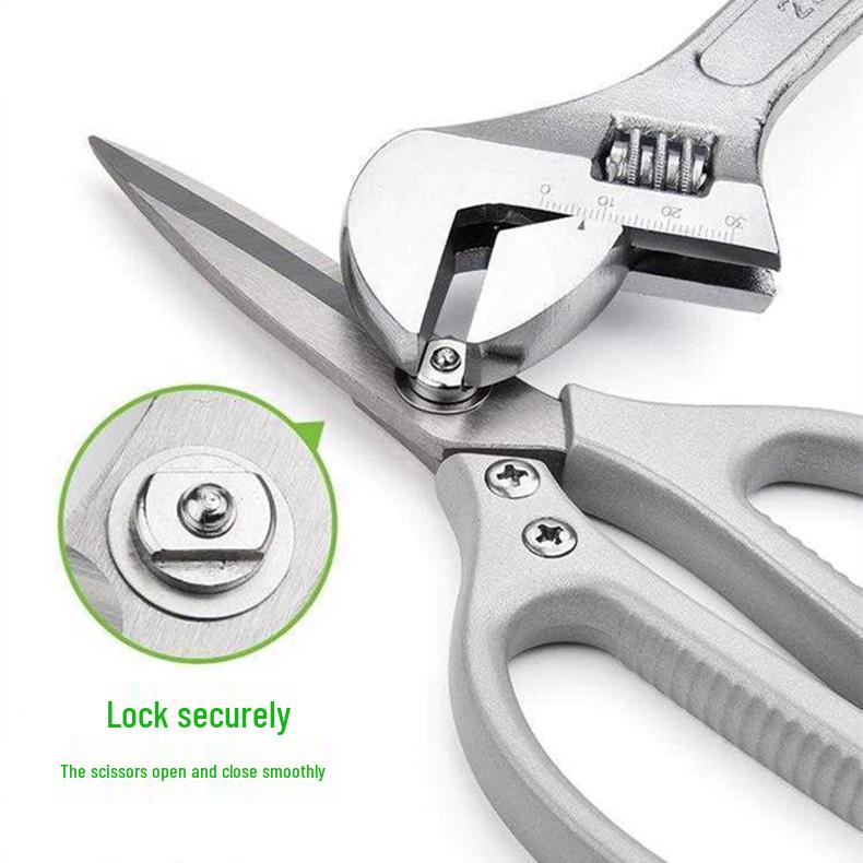 SK5 Aluminum Handle Kitchen Scissors for Cutting Chicken Bones - Japanese Stainless Steel Household Shears