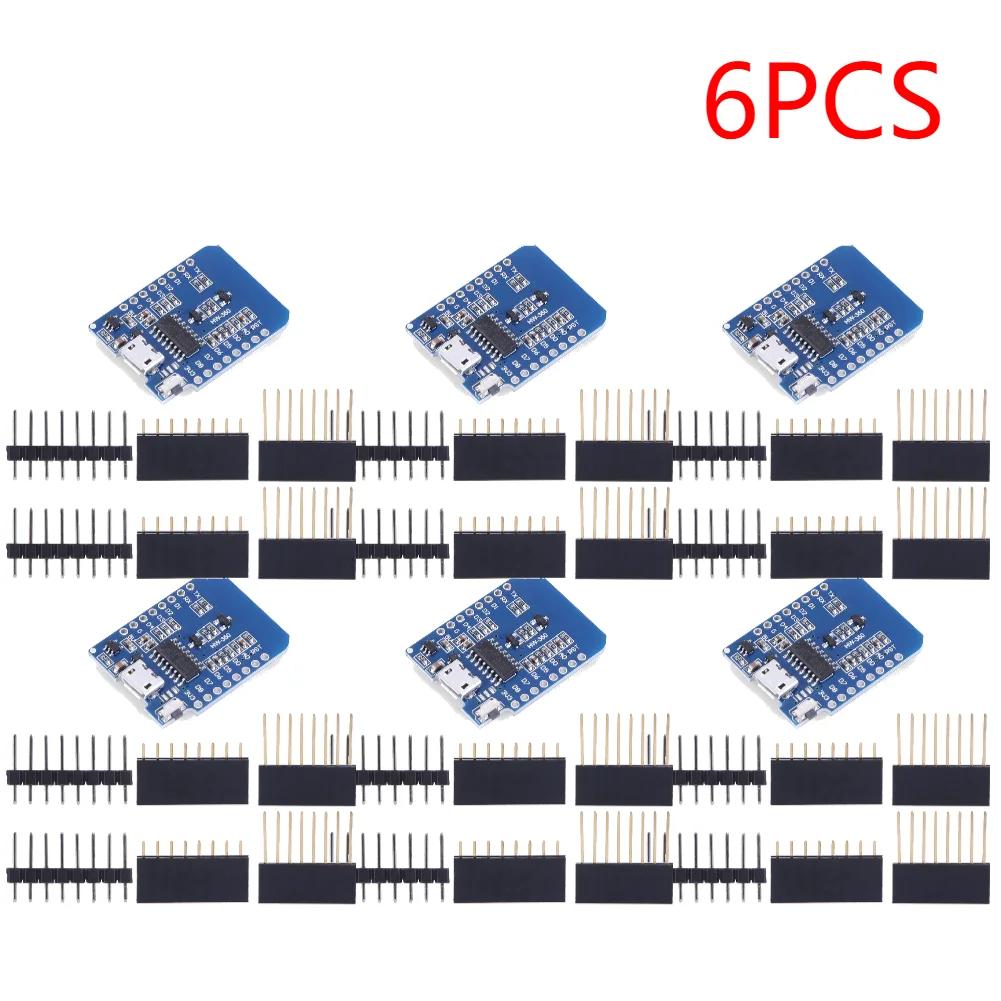 1-20PCS ESP8266 D1 Mini WIFI Development Board ESP-12F CH340G CH340 V2 Usb Wemos D1 Mini Nodemcu Lua Iot Board 3.3V Met Pins