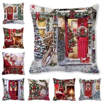 Merry Christmas Pillow Set Suscus Casual Party Decoration Case New Year Funda De Almohada