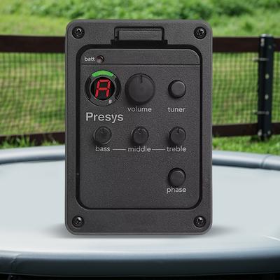 Captador de Violão Pré-amplificador de Guitarra Equalizador Alimentado por Bateria Equalizador de Violão Digital Afinador Captador para Fishman Presys