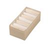 Fabric Foldable Storage Box With Dividers For Wardrobe Organization And Clothing Storage