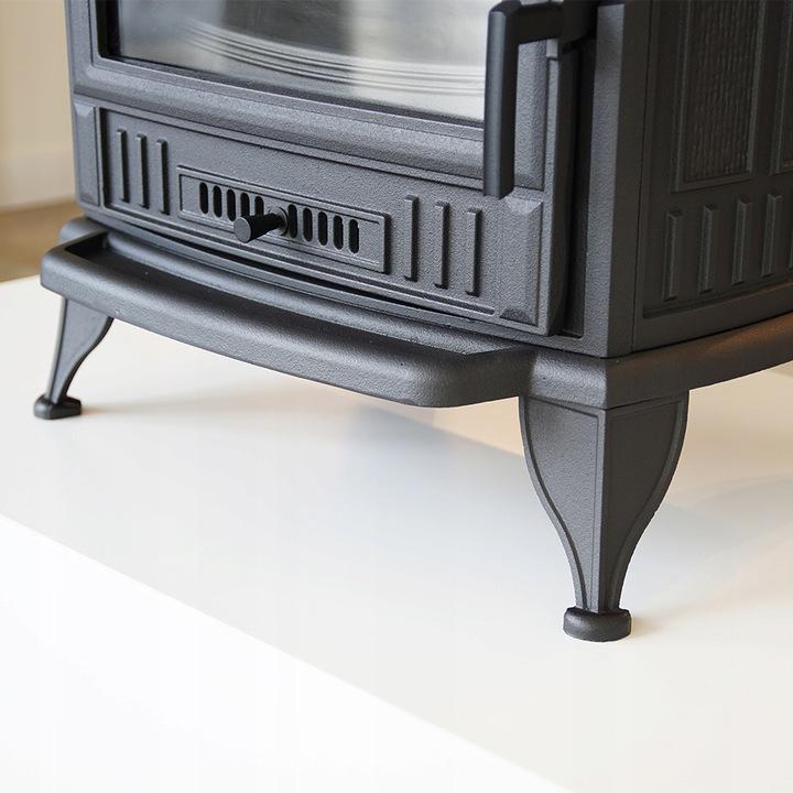 Wood Burning Cast Iron Stove KRATKI K6 Ø 130 8 kW with Accessories