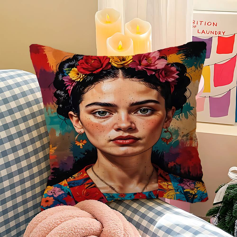 

FFrida KKahlo Cushion Cover Polyester Sofa Cushions Decorative Throw Pillows Home Decoration Pillowcover 30X30cm