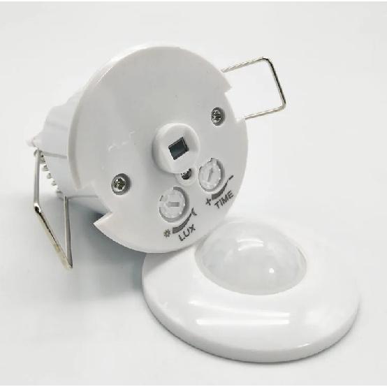 Intelligent Silent Dry Contact 12V-24V Ceiling Mini Embedded Infrared Human Body Motion Sensor Switch  Reed Switch Signal