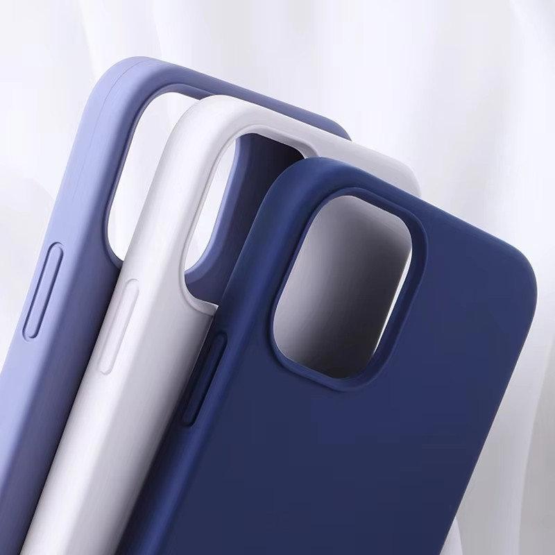 Luxusní tekuté silikonové pouzdro pro iPhone 13 14 15 Pro Max 11 12 Mini X XS XR Plus Ochrana fotoaparátu nárazuvzdorný kryt