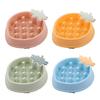 Dog Feeder Slow Eating Bowl Durable Plastic Dish Fun Shape Preventing Choking