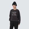 Women's Lettering Semi-Crop Sweatshirt Dark Charcoal (S25FWFHT63)