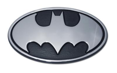 Elektroplate Batman Oval (Chrome & Black) Emblem