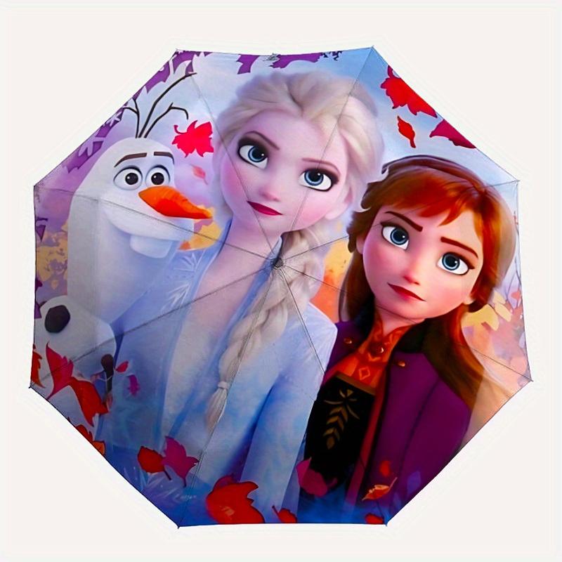 

1pc Frozen Automatic Umbrella | Portable Foldable 8-Rib Manual Open, Casual Accessory, Durable Canopy yy250823052